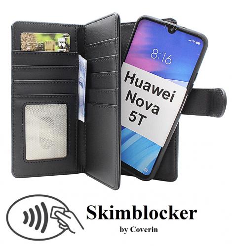 CoverinSkimblocker Huawei Nova 5T XL Magnet Plnboksfodral