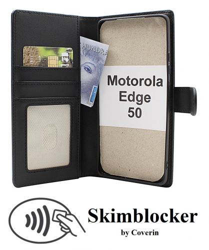 CoverinSkimblocker Motorola Edge 50 Magnet Plnboksfodral