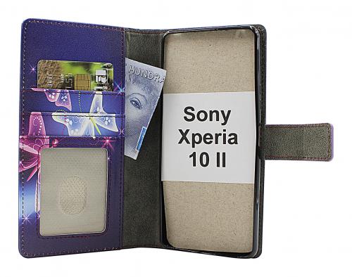 CoverinSkimblocker Sony Xperia 10 II Plnboksfodral Design