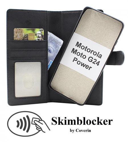 CoverinSkimblocker Motorola Moto G24 Power Magnet Plnboksfodral