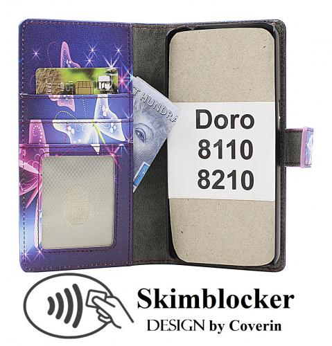 CoverinSkimblocker Doro 8110 / 8210 Plnboksfodral Design