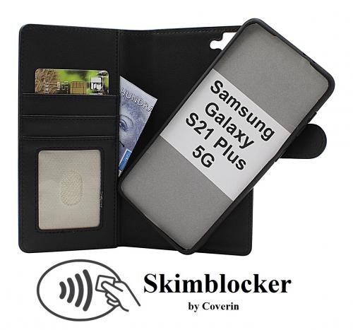 CoverinSkimblocker Samsung Galaxy S21 Plus 5G Magnet Plnboksfodral