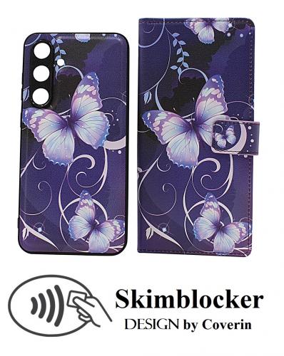 CoverinSkimblocker Samsung Galaxy S24 FE Magnet Plnboksfodral Design