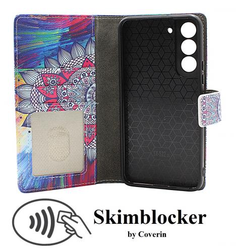 CoverinSkimblocker Samsung Galaxy S22 5G Magnet Plnboksfodral Design