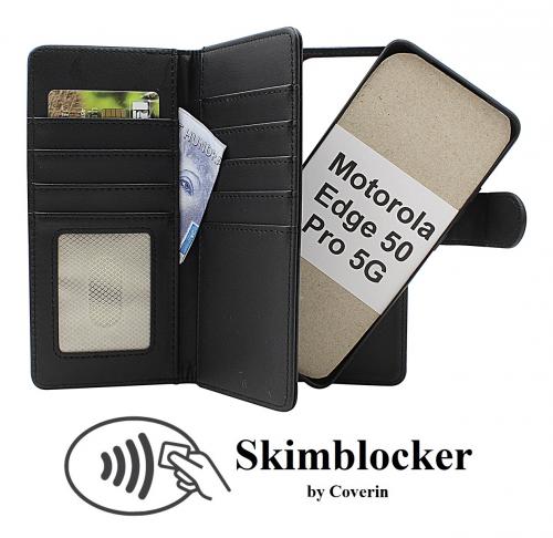 CoverinSkimblocker Motorola Edge 50 Pro 5G XL Magnet Plnboksfodral