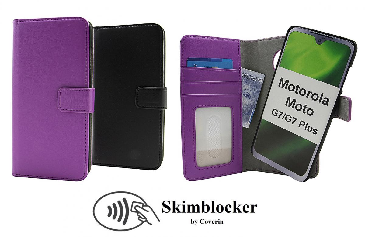 CoverInSkimblocker Magnet Fodral Motorola Moto G7 / Moto G7 Plus