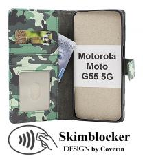 CoverinSkimblocker Motorola Moto G55 5G Plånboksfodral Design