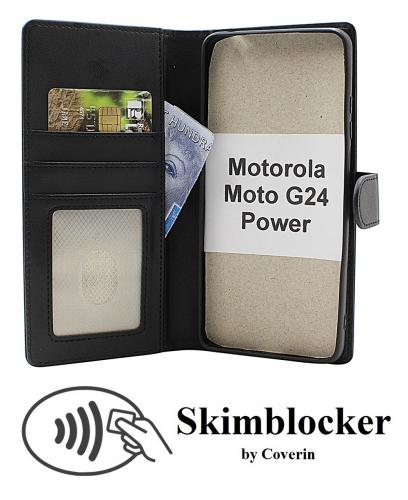 CoverinSkimblocker Motorola Moto G24 Power Magnet Plnboksfodral