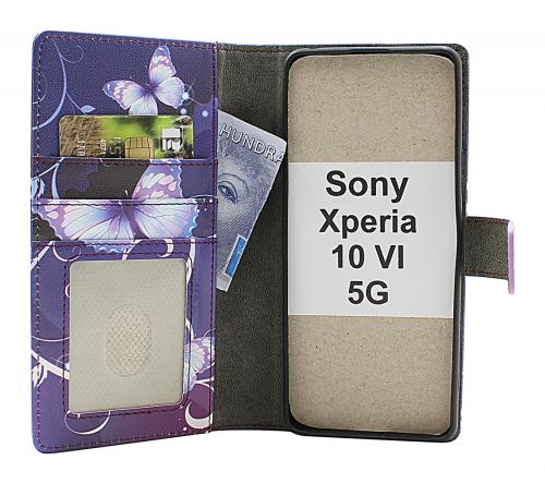 CoverinSkimblocker Sony Xperia 10 VI 5G Plnboksfodral Design