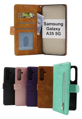 billigamobilskydd.seZipper Standcase Wallet Samsung Galaxy A35 5G