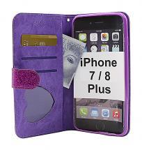 billigamobilskydd.seStandcase Glitter Wallet iPhone 7 Plus / 8 Plus