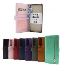 billigamobilskydd.seZipper Standcase Wallet Sony Xperia 1 V 5G (XQ-DQ72)