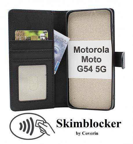 CoverinSkimblocker Motorola Moto G54 5G Magnet Plnboksfodral