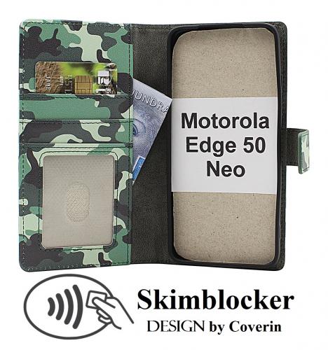 CoverinSkimblocker Motorola Edge 50 Neo Plnboksfodral Design