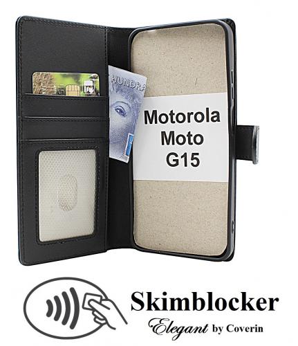 CoverinSkimblocker Motorola Moto G15 Plnboksfodral