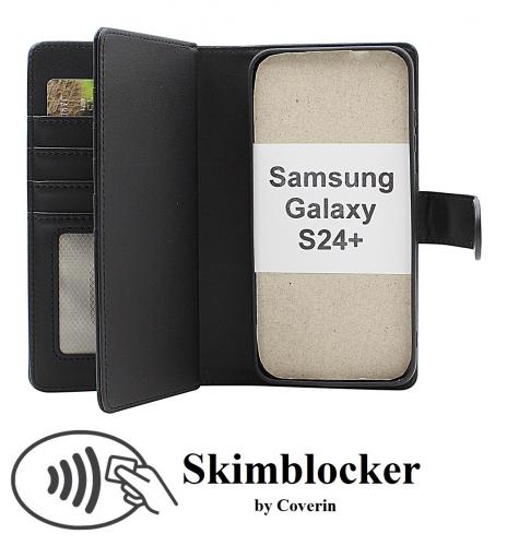 CoverinSkimblocker Samsung Galaxy S24 Plus 5G XL Magnet Plnboksfodral