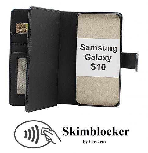 CoverinSkimblocker Samsung Galaxy S10 (G973F) XL Magnet Plnboksfodral