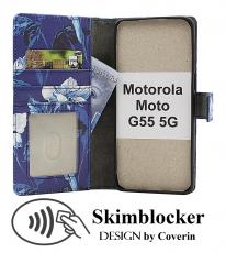 CoverinSkimblocker Motorola Moto G55 5G Plånboksfodral Design