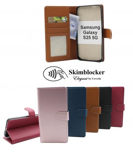 CoverinSkimblocker Samsung Galaxy S25 Plnboksfodral