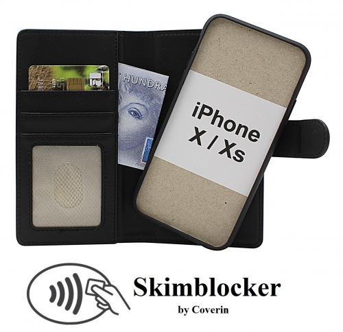 CoverinSkimblocker iPhone X/Xs Magnet Plnboksfodral