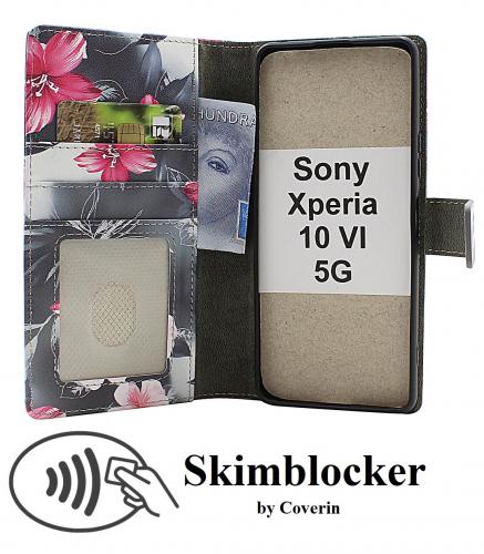 CoverinSkimblocker Sony Xperia 10 VI 5G Plnboksfodral Design