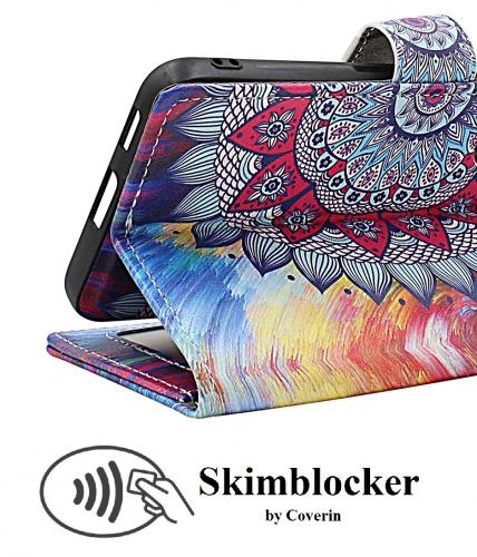 CoverinSkimblocker Samsung Galaxy S22 5G Magnet Plnboksfodral Design