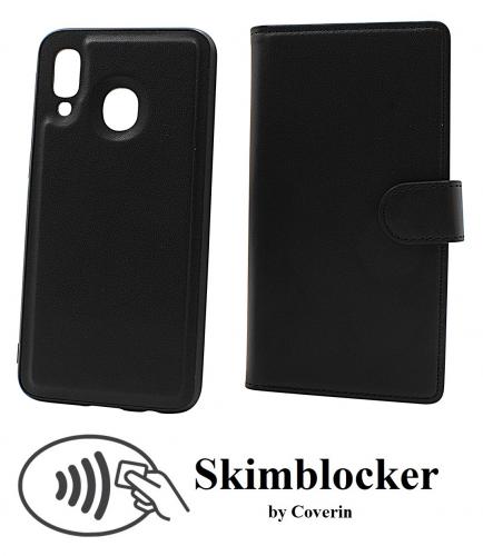 CoverinSkimblocker Samsung Galaxy A40 Magnet Plnboksfodral