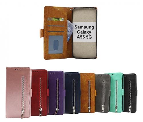 billigamobilskydd.seZipper Standcase Wallet Samsung Galaxy A55 5G (SM-A556B)