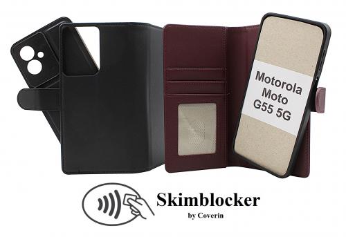 CoverinSkimblocker Motorola Moto G55 5G Magnet Plnboksfodral