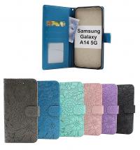 billigamobilskydd.seFlower Standcase Wallet Samsung Galaxy A14 4G / 5G