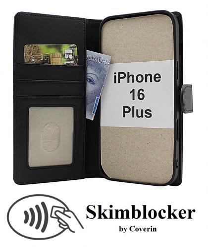 CoverinSkimblocker iPhone 16 Plus Magnet Plnboksfodral