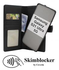 CoverinSkimblocker Samsung Galaxy S21 Ultra 5G Magnet Plånboksfodral