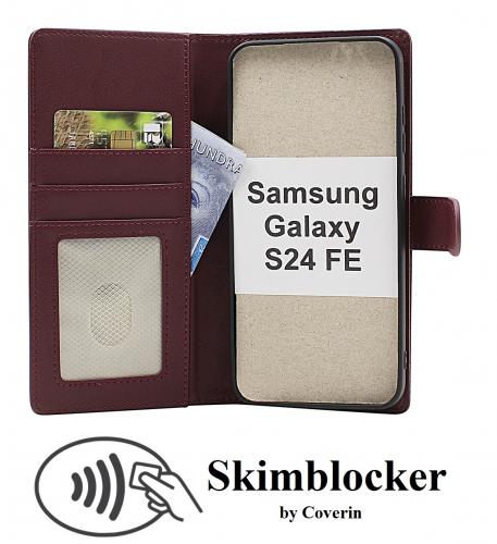 CoverinSkimblocker Samsung Galaxy S24 FE Magnet Plnboksfodral