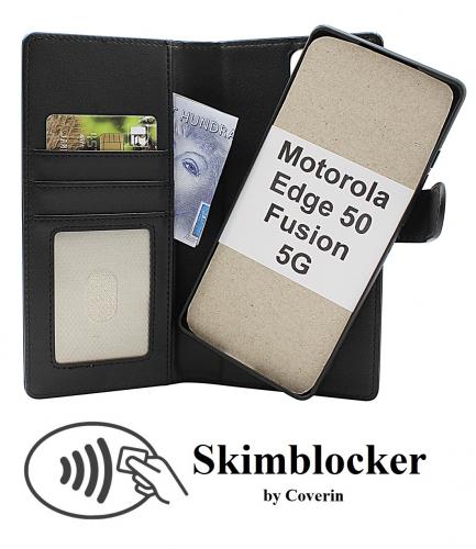 CoverinSkimblocker Motorola Edge 50 Fusion 5G Magnet Plnboksfodral