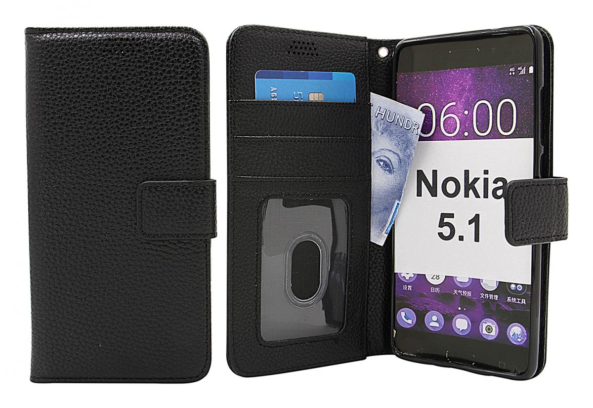 billigamobilskydd.seNew Standcase Wallet Nokia 5.1