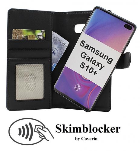 CoverinSkimblocker Samsung Galaxy S10 Plus Magnet Plnboksfodral