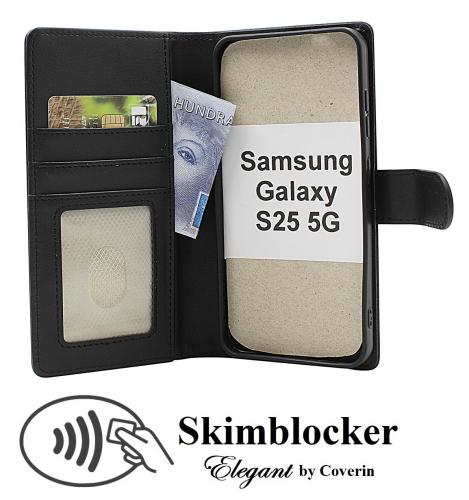 CoverinSkimblocker Samsung Galaxy S25 Plnboksfodral