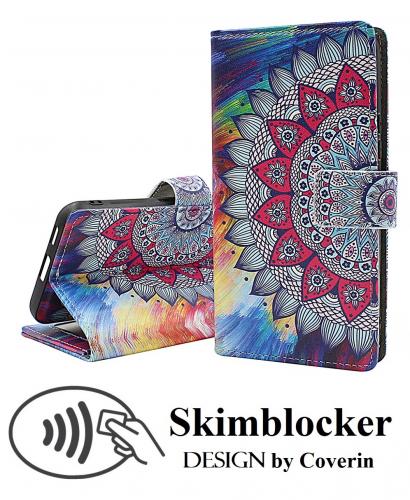 CoverinSkimblocker Xiaomi Redmi 14C Magnet Plnboksfodral Design