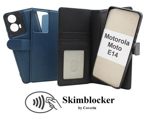 CoverinSkimblocker Motorola Moto E14 Magnet Plnboksfodral