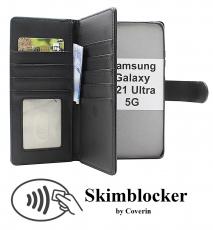 CoverinSkimblocker Samsung Galaxy S21 Ultra 5G XL Plånboksfodral