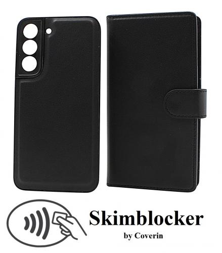 CoverinSkimblocker Samsung Galaxy S22 5G Magnet Plnboksfodral