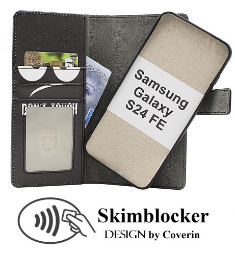 CoverinSkimblocker Samsung Galaxy S24 FE Magnet Plnboksfodral Design