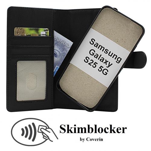 CoverinSkimblocker Samsung Galaxy S25 Magnet Plnboksfodral