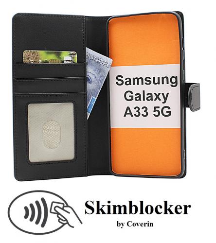 CoverinSkimblocker Samsung Galaxy A33 5G Plnboksfodral