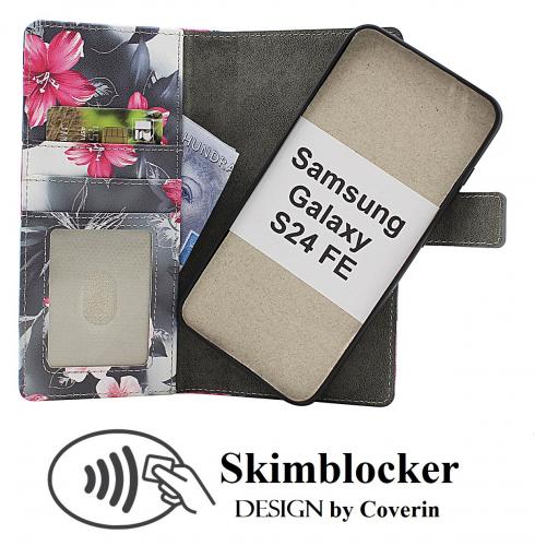 CoverinSkimblocker Samsung Galaxy S24 FE Magnet Plnboksfodral Design