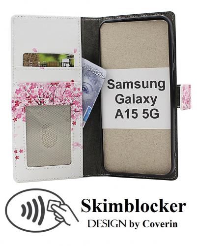 CoverinSkimblocker Samsung Galaxy A15 5G Plnboksfodral Design