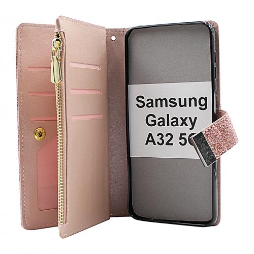 billigamobilskydd.seXL Standcase Glitterwallet Samsung Galaxy A32 5G (SM-A326B)