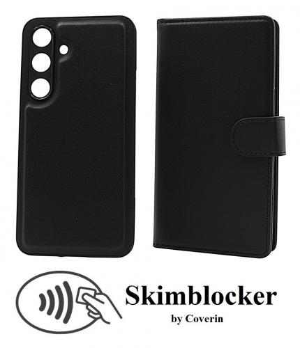 CoverinSkimblocker Samsung Galaxy S24 5G Magnet Plnboksfodral