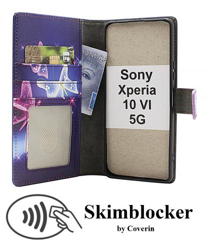 CoverinSkimblocker Sony Xperia 10 VI 5G Plnboksfodral Design