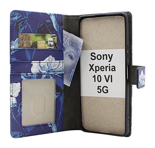 CoverinSkimblocker Sony Xperia 10 VI 5G Plnboksfodral Design